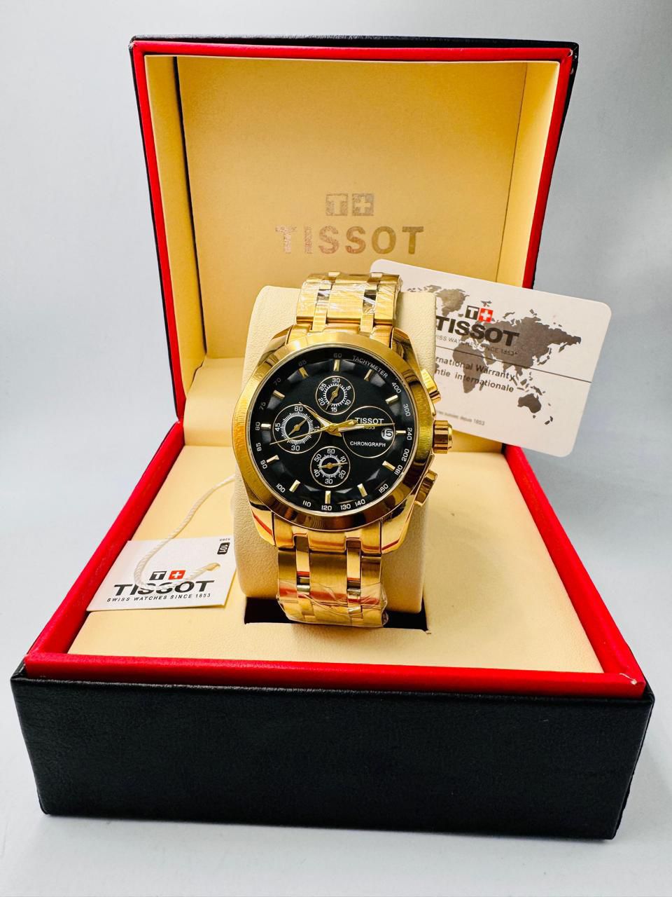 tissot golen black