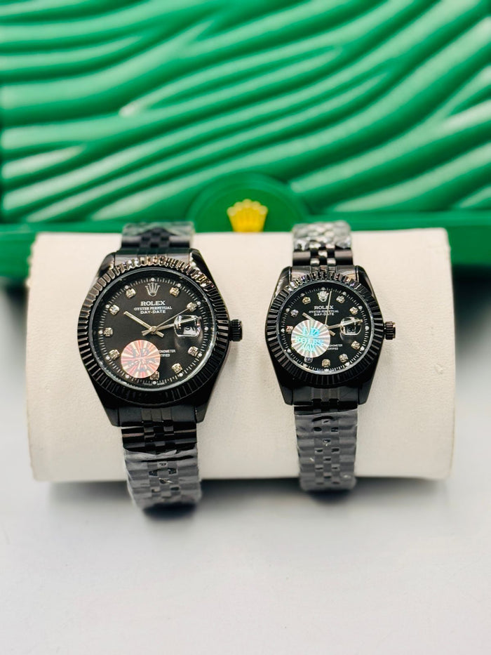 all black rolax cuple watch