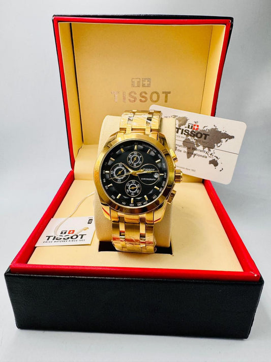 tissot golen black